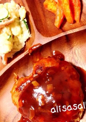 ☆ハートのとろけるチーズハンバーグ☆-レシピのメイン写真