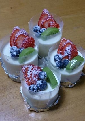 ホワイトチョコのレアチーズケーキ-レシピのメイン写真