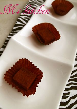 ちょっぴりビターな生チョコレート♡-レシピのメイン写真