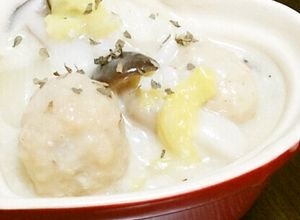 簡単♪残りごはんで白菜クリーム煮リゾット-レシピのメイン写真