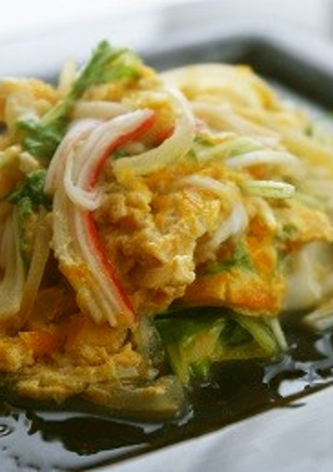 水菜の卵とじ-レシピのメイン写真