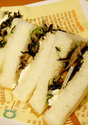 和風サンド☆ひじき＆クリームチーズ！-レシピのメイン写真