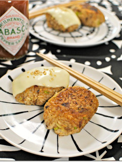 辛旨い♪さばネギ味噌焼きおにぎり-レシピのメイン写真