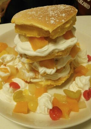 見た目も可愛い 簡単パンケーキタワー❀-レシピのメイン写真