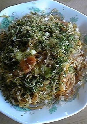 魚肉ソーセージと花かつおの焼そば-レシピのメイン写真