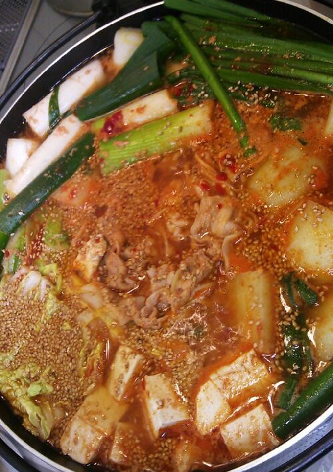 韓国風の鍋-レシピのメイン写真
