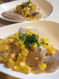 豚ヒレ肉とコーンのマスタードクリーム煮-レシピのメイン写真