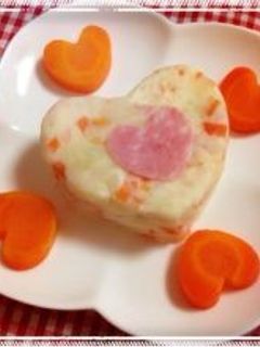 ハートのマッシュポテト-レシピのメイン写真