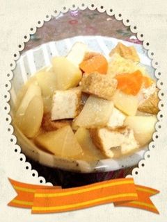 厚揚げと大根の味噌煮-レシピのメイン写真
