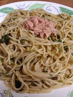 ☆韓国海苔と青ネギの簡単和風パスタ☆-レシピのメイン写真