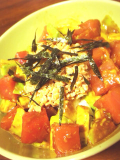 マグロとアボカドのヘルシー丼-レシピのメイン写真