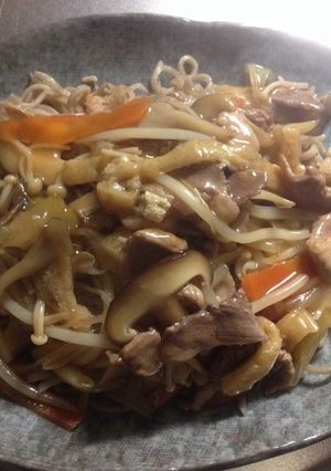 きのこたっぷりひるぜん風焼きそば-レシピのメイン写真