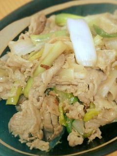 ネギと豚肉の味噌炒め-レシピのメイン写真