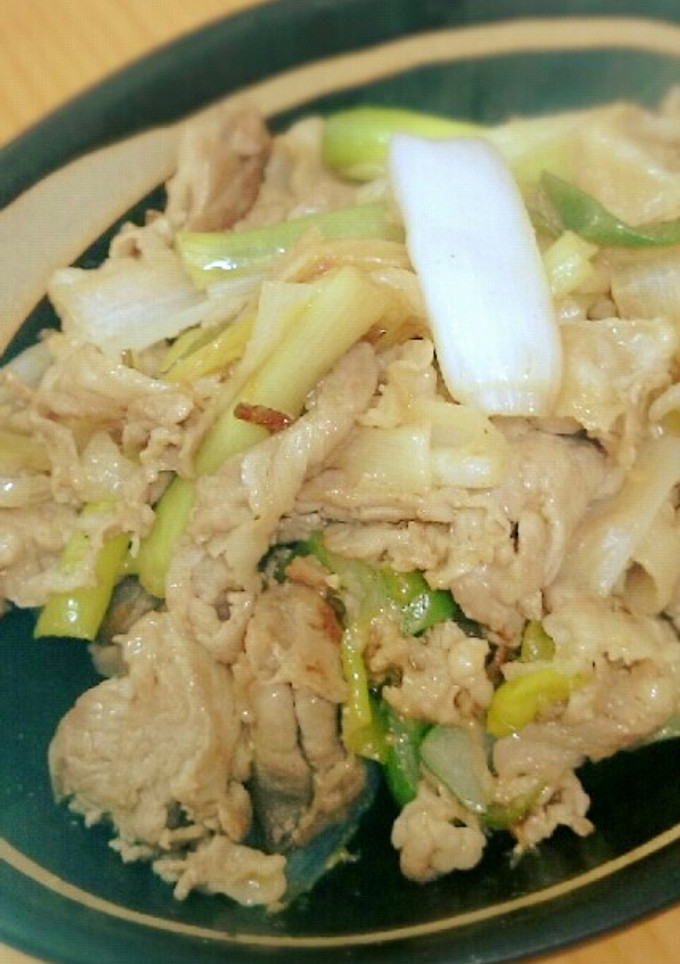 ネギと豚肉の味噌炒め-レシピのメイン写真