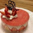 簡単☆きれいな苺のチーズケーキ