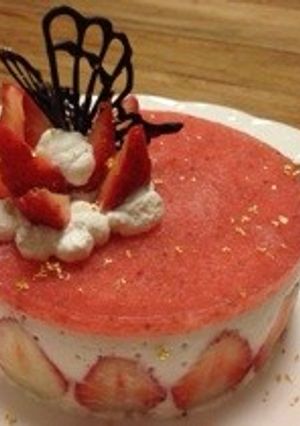 簡単☆きれいな苺のチーズケーキ-レシピのメイン写真
