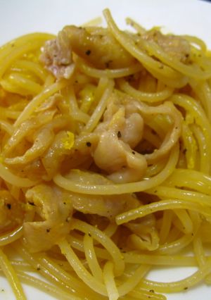 鶏皮で☆カルボナーラ風♫♬-レシピのメイン写真