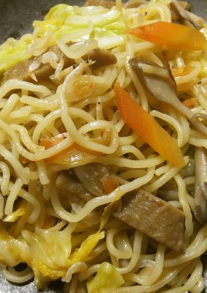 黒はんぺんと小エビの塩焼きそば-レシピのメイン写真