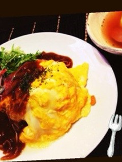 簡単☆本格オムライス!デミソースかけ-レシピのメイン写真
