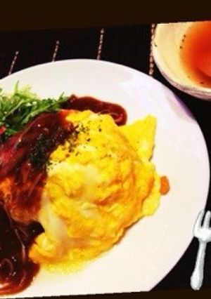 簡単☆本格オムライス!デミソースかけ-レシピのメイン写真