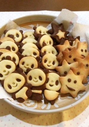 型抜きパンダクッキー-レシピのメイン写真