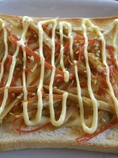 きんぴらチーズトースト-レシピのメイン写真