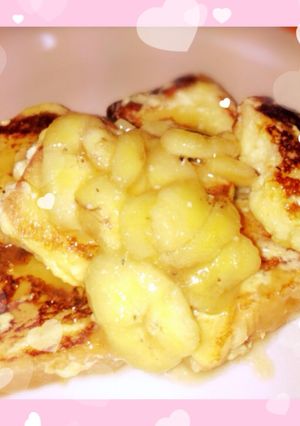 バナナソースでカフェ風フレンチトースト♪-レシピのメイン写真