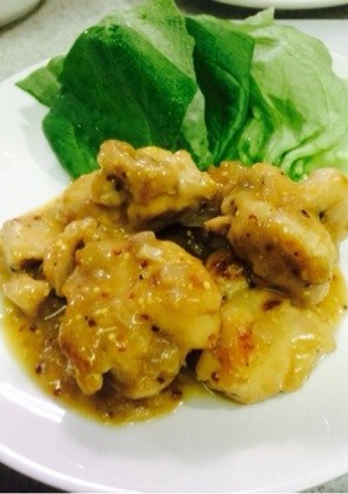 簡単！鶏肉のとろとろマスタード煮-レシピのメイン写真