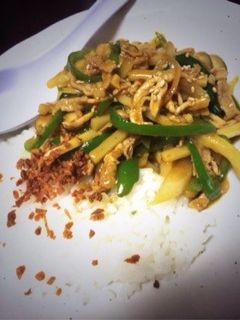 カレー青椒肉絲(チンジャオロース)丼!-レシピのメイン写真