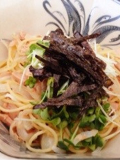 牡蠣オイルの和風ツナスパゲティー-レシピのメイン写真