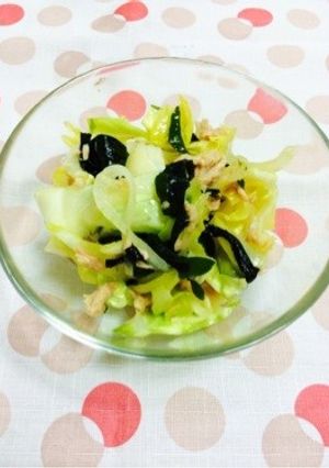 春キャベツとワカメの中華あえ-レシピのメイン写真