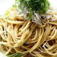 大葉にんにく醤油(冷製納豆パスタ)