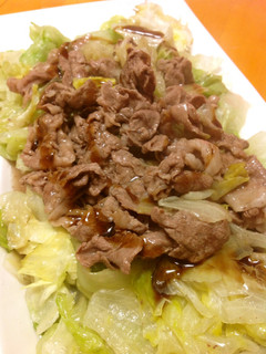 牛肉とレタスのオイスターソースあん掛け-レシピのメイン写真