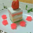 おひな様に!ひな祭りの菱餅風ケーキ!
