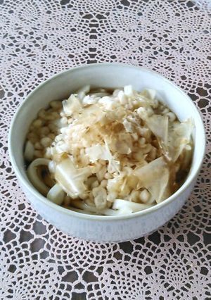レンジで器一つ簡単うどん-レシピのメイン写真