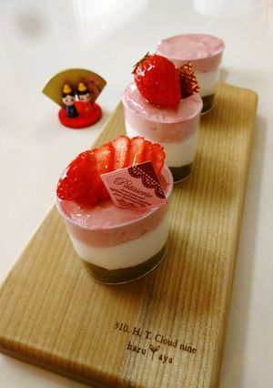 ひなまつりに♡３色ムース-レシピのメイン写真