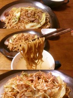 三つの味が楽しめる!ひつまぶし式焼きそば-レシピのメイン写真