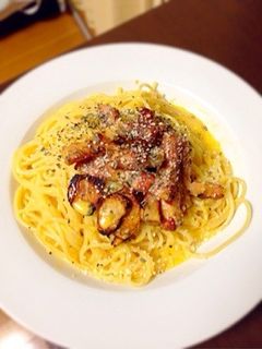 我が家のカルボナーラ-レシピのメイン写真