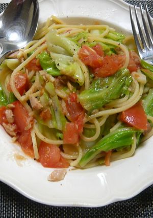 ツナとキャベツのレモン風味パスタ-レシピのメイン写真