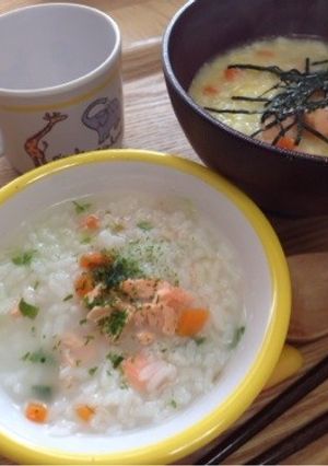 離乳食後期★一気に二人分！鮭ぞうすい-レシピのメイン写真