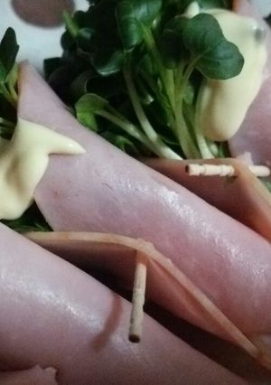 かいわれ大根とハムのｻﾗﾀﾞ-レシピのメイン写真