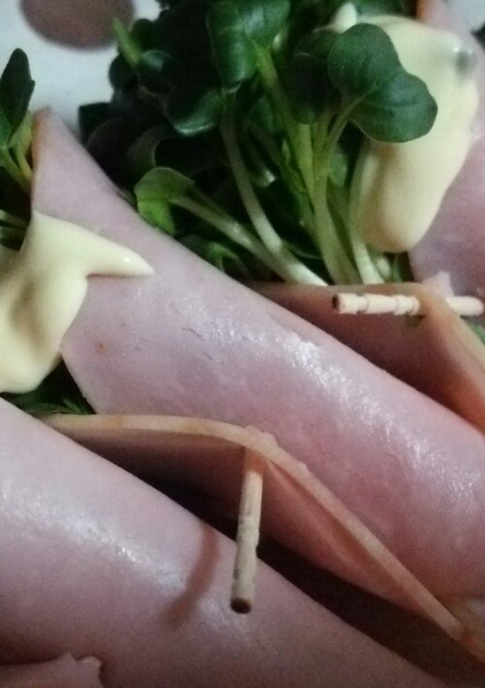 かいわれ大根とハムのｻﾗﾀﾞ-レシピのメイン写真