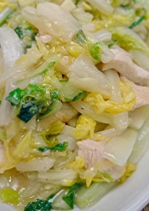 白菜と鶏むね肉の中華炒め-レシピのメイン写真