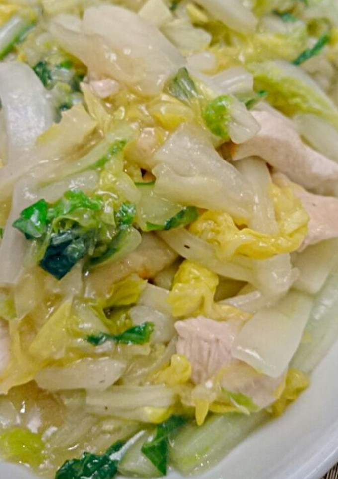 白菜と鶏むね肉の中華炒め-レシピのメイン写真