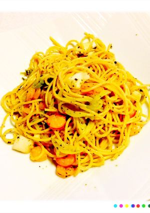シーフードバジルパスタ-レシピのメイン写真