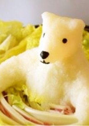 大根アート しろくまミルフィーユ鍋-レシピのメイン写真
