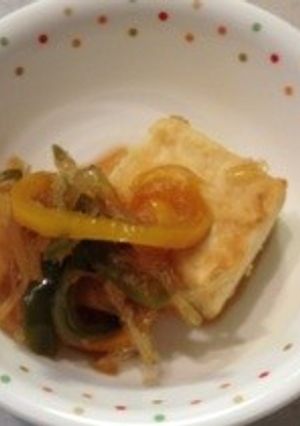 揚げ出し豆腐〜付け温野菜〜-レシピのメイン写真