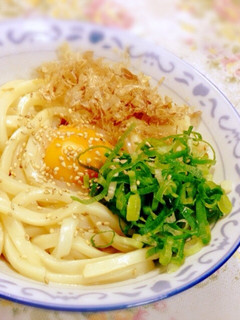 バター釜玉うどん-レシピのメイン写真