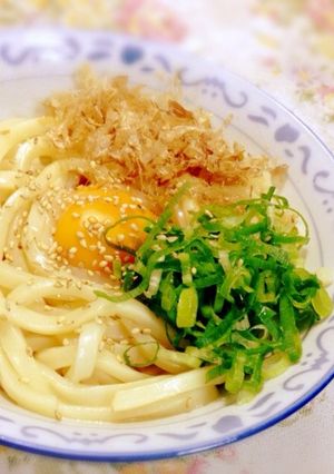バター釜玉うどん-レシピのメイン写真