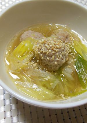 プチッと鍋で肉団子スープ-レシピのメイン写真
